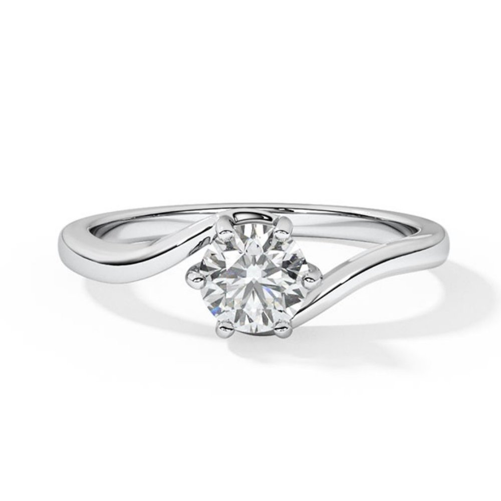 IGI Certified 0.40 CT Natural Diamond Ring In 14k Gold